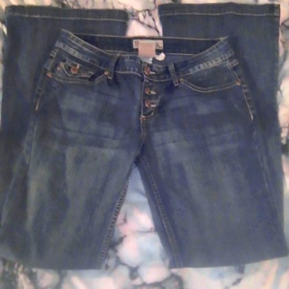 Juniors YMI sz 7 Jeans Wide leg - Picture 1 of 6